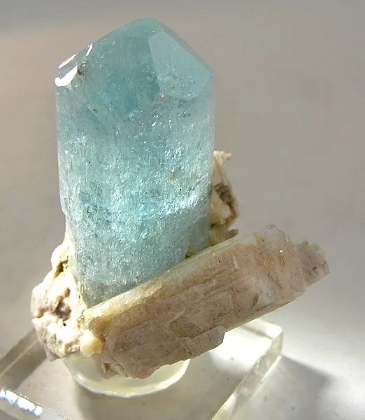 Beryl (Var: Aquamarine), Microcline image