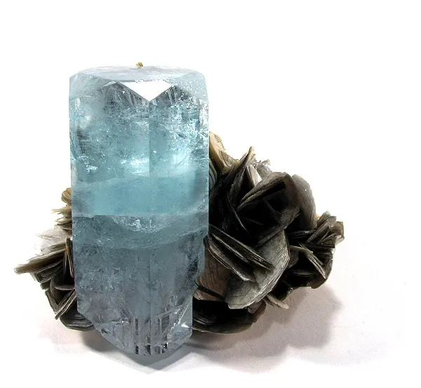 Beryl (Var: Aquamarine), Muscovite image