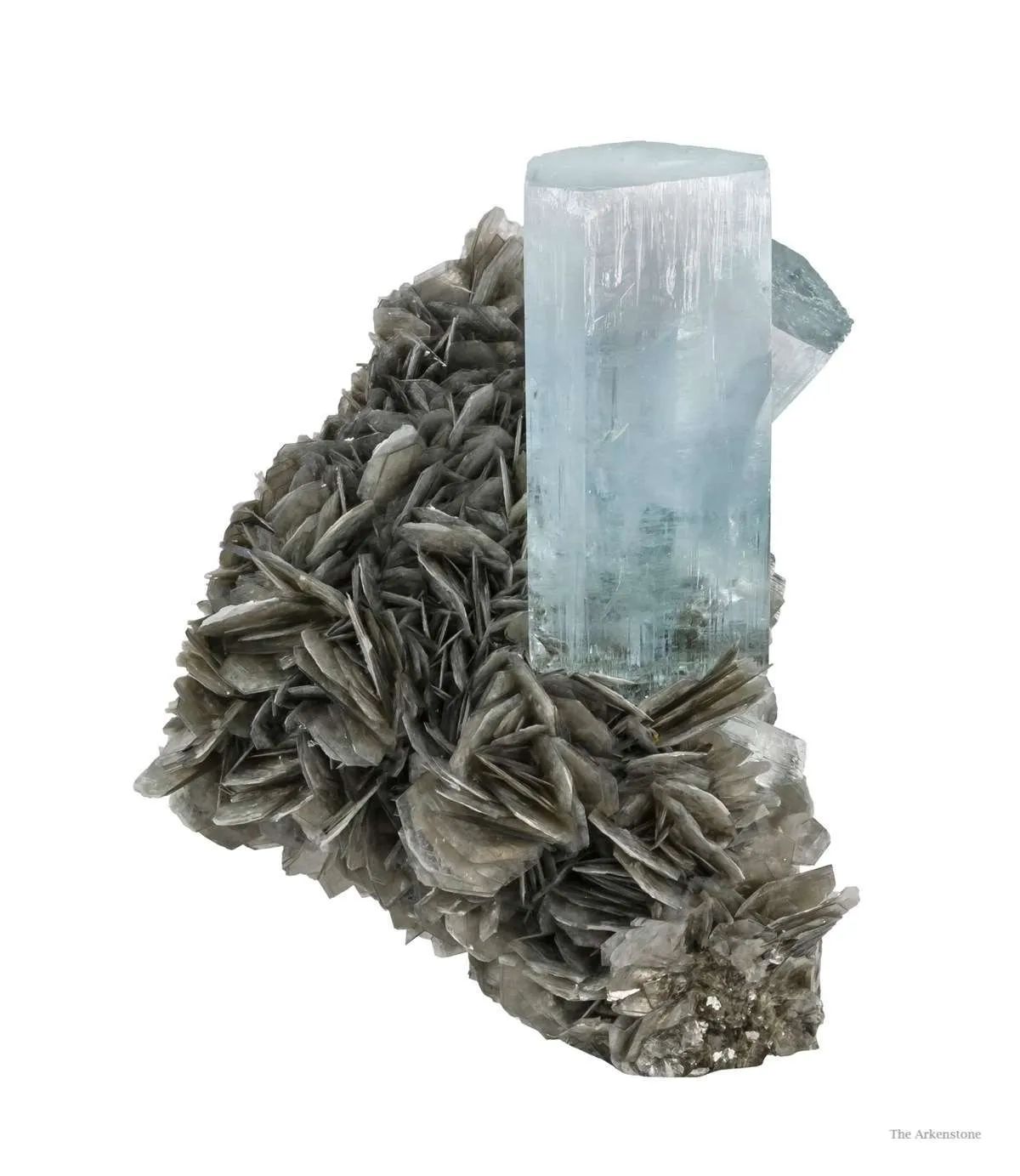 Beryl Var. Aquamarine & Muscovite - image 3