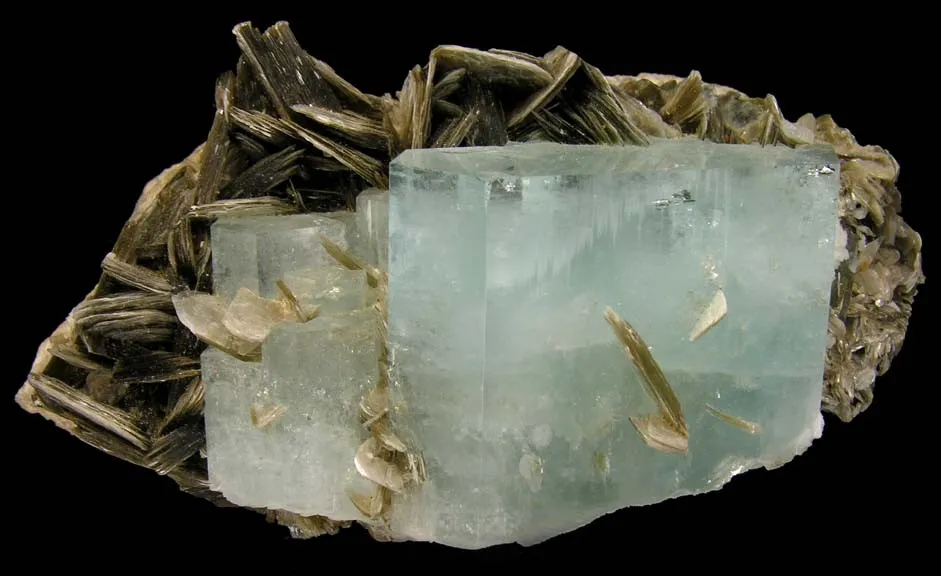 Beryl (Var: Aquamarine), Muscovite image