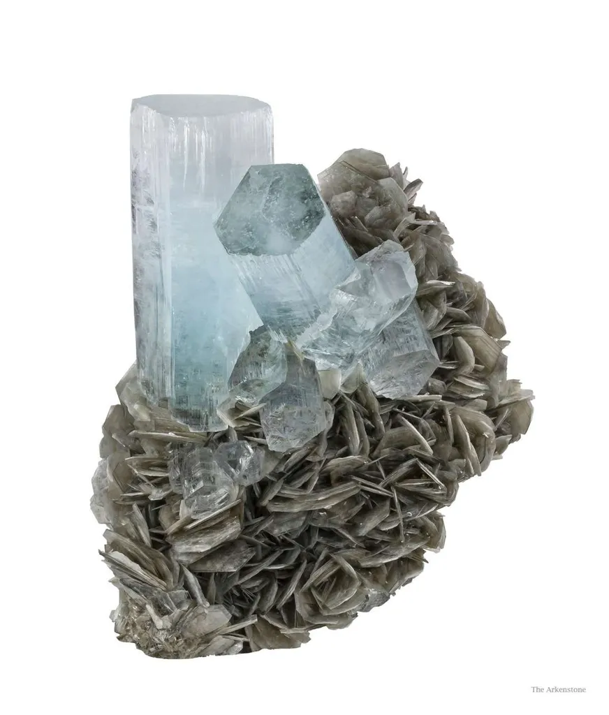Beryl Var. Aquamarine & Muscovite - image 2