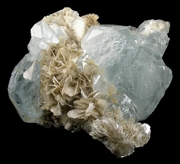 Beryl (Var: Aquamarine), Muscovite image