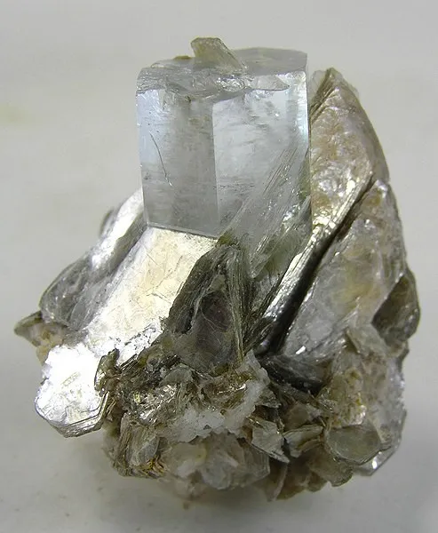 Beryl (Var: Aquamarine), Muscovite image