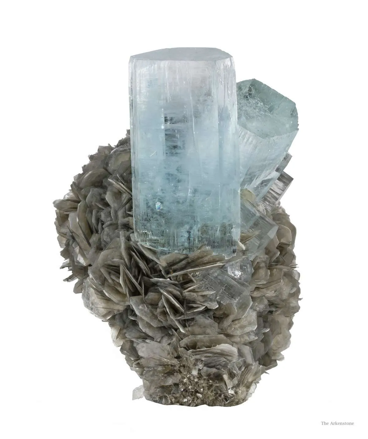 Beryl Var. Aquamarine & Muscovite - image 1