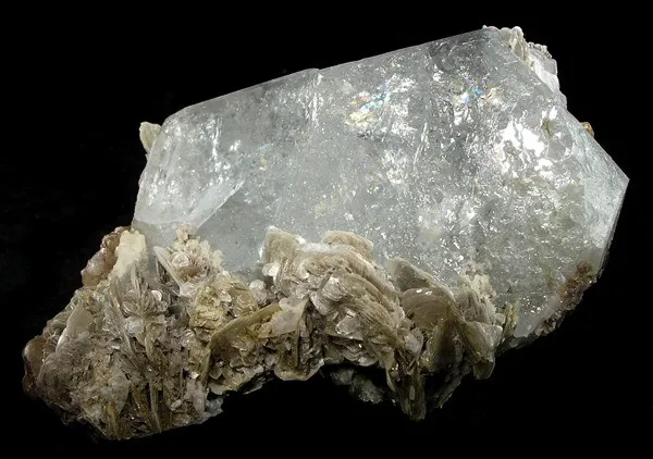 Beryl (Var: Aquamarine), Muscovite image