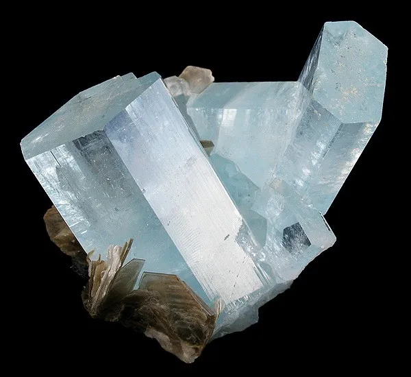Beryl (Var: Aquamarine), Muscovite image