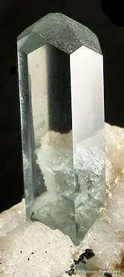 Beryl Var. Aquamarine on Albite - image 3