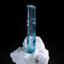 Beryl var. Aquamarine on Albite - image 4