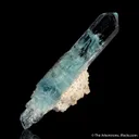 Beryl var. Aquamarine on Albite - image 5
