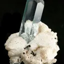 Beryl Var. Aquamarine on Albite - image 1