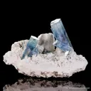 Beryl var. Aquamarine on Feldspar - image 1