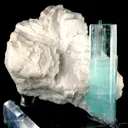 Beryl Var. Aquamarine on Feldspar - image 3