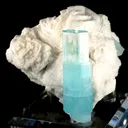 Beryl Var. Aquamarine on Feldspar - image 2