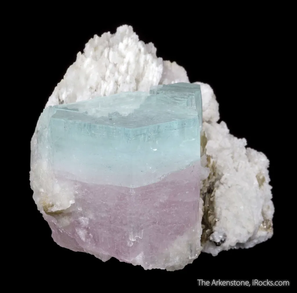 Beryl var. Aquamarine on Feldspar - image 4