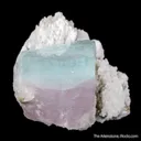 Beryl var. Aquamarine on Feldspar - image 4