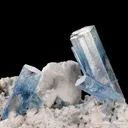 Beryl var. Aquamarine on Feldspar - image 2