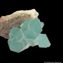 Beryl var. Aquamarine, on Feldspar - image 5