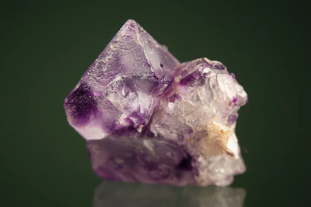 Beryl var. Aquamarine on Fluorite (Spinel twin) - image 4