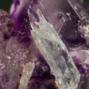 Beryl var. Aquamarine on Fluorite (Spinel twin) - image 2
