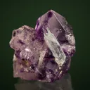 Beryl var. Aquamarine on Fluorite (Spinel twin) - image 1