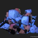 Beryl var. Aquamarine on K Feldspar (fl), Albite (fl) and Smoky Quartz - image 7