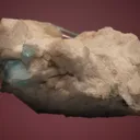 Beryl var. Aquamarine on Microcline - image 4