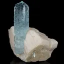 Beryl var. Aquamarine on Microcline - image 2