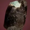 Beryl var. Aquamarine on Quartz var. Smoky - image 4