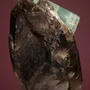 Beryl var. Aquamarine on Quartz var. Smoky - image 3