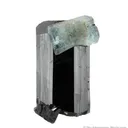 Beryl var Aquamarine on Schorl Tourmaline - image 1