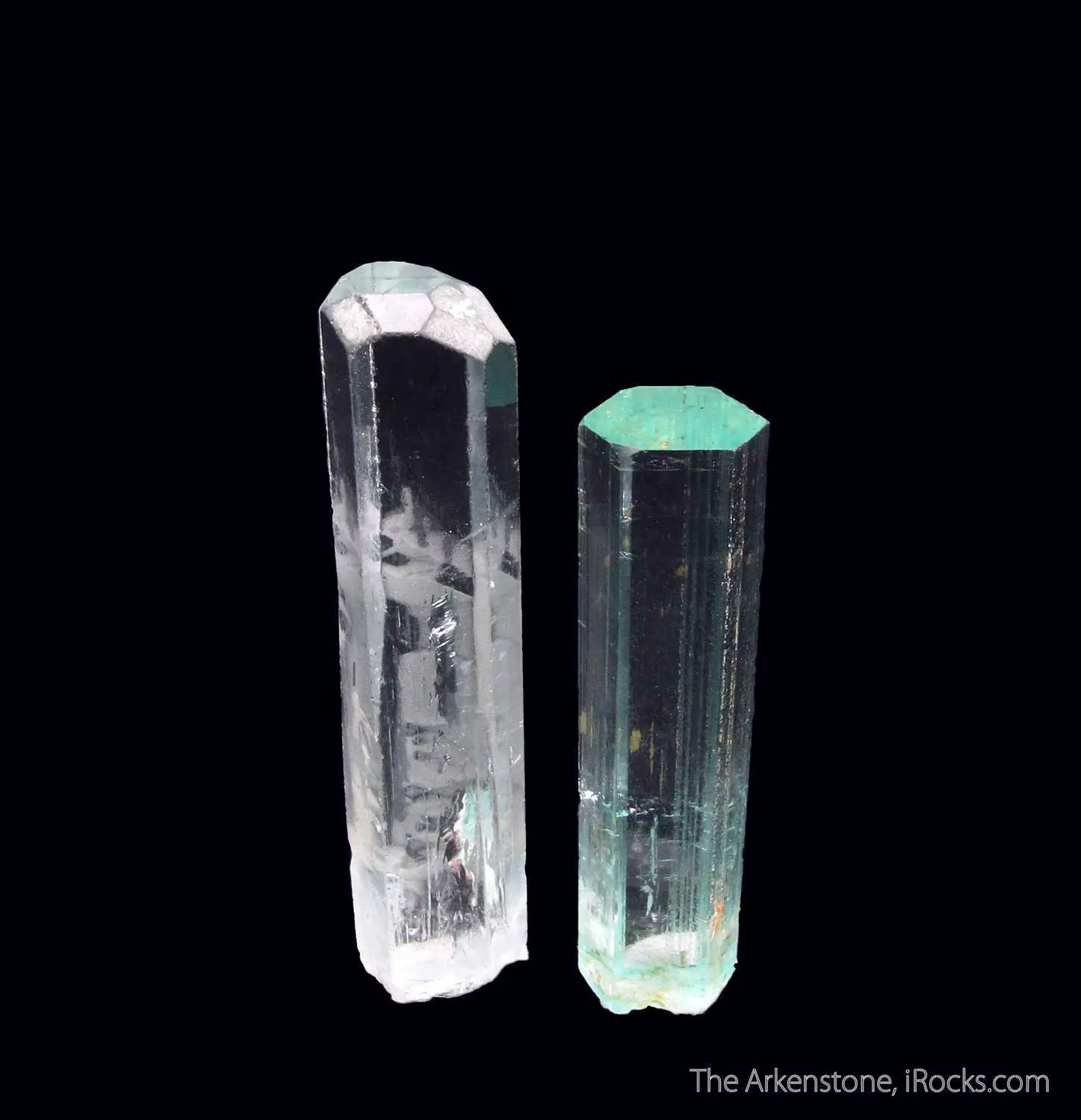 Beryl var. Aquamarine (pair) - image 1