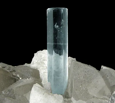 Beryl (Var: Aquamarine), Quartz, Albite - image 2