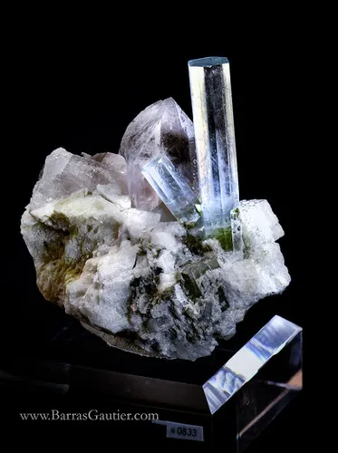 Beryl Var. Aquamarine, Quartz, Orthoclase - image 3