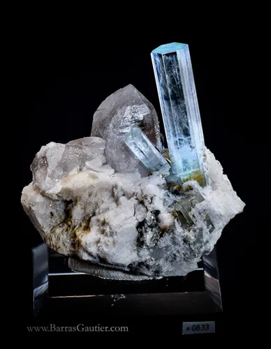 Beryl Var. Aquamarine, Quartz, Orthoclase - image 2
