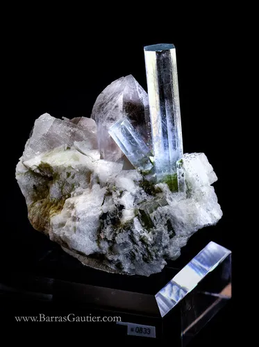Beryl Var. Aquamarine, Quartz, Orthoclase - image 3