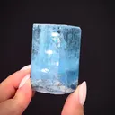 Beryl var. Aquamarine (Rough and Cut) - image 1