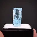 Beryl var. Aquamarine (Rough and Cut set) - image 1