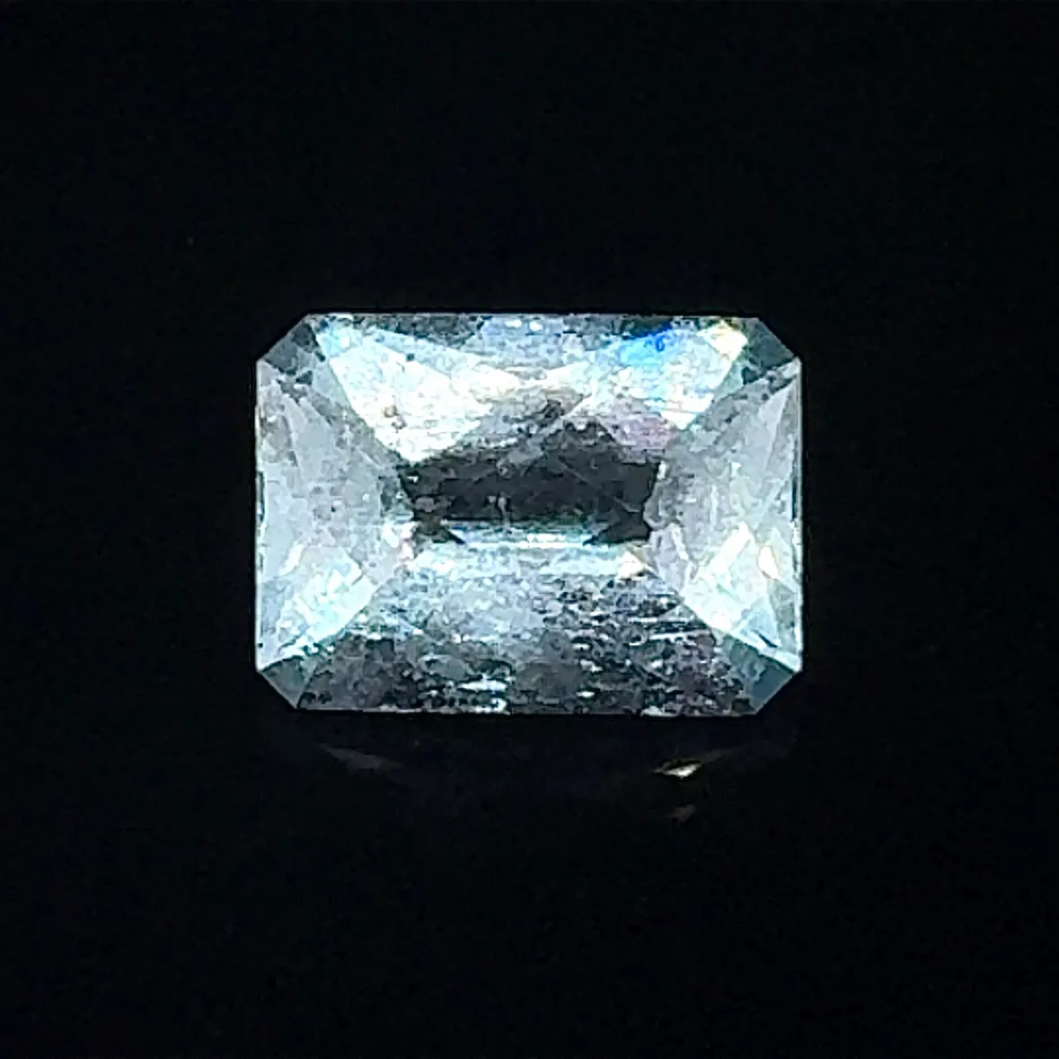 Beryl var. Aquamarine (Rough and Cut set) - image 3