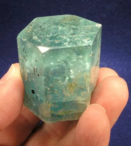Beryl (Var: Aquamarine), Schorl image