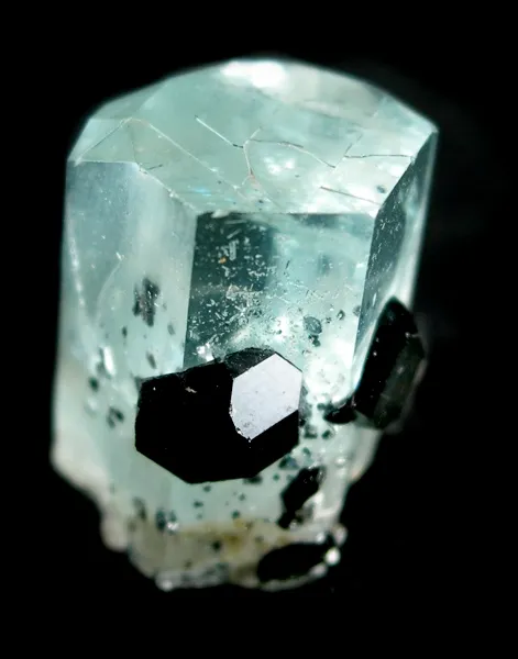 Beryl (Var: Aquamarine), Schorl - image 1