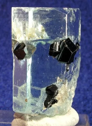 Beryl (Var: Aquamarine), Schorl image
