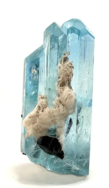 Beryl (Var: Aquamarine), Schorl image