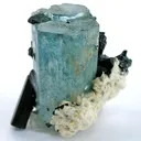 Beryl (Var: Aquamarine), Schorl - image 1