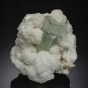 Beryl var. Aquamarine with Albite var. Cleavelandite - image 1