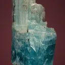 Beryl var. Aquamarine with Bertrandite, Fluorapatite and Quartz - image 2
