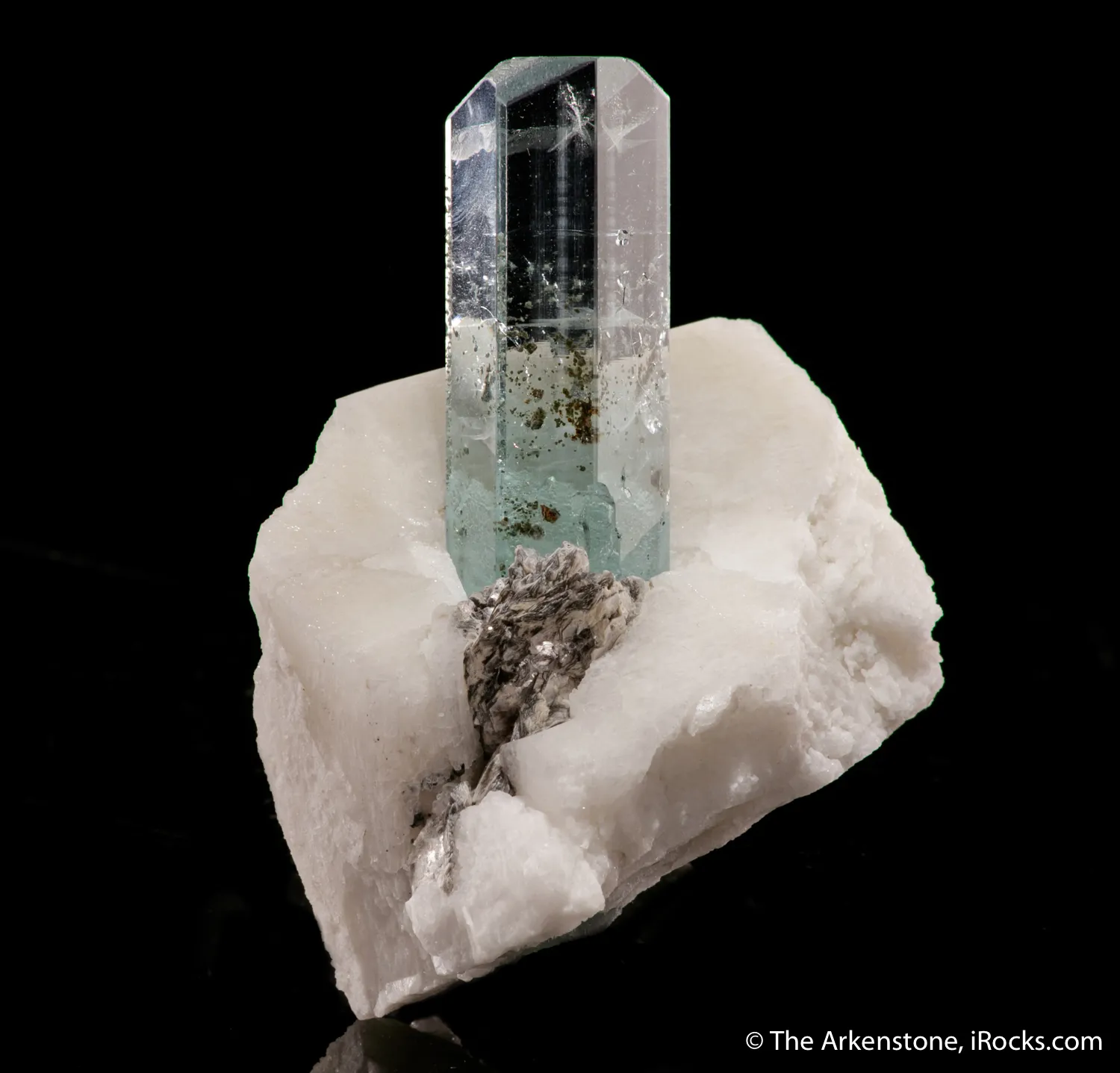 Beryl var. Aquamarine with Feldspar - image 4