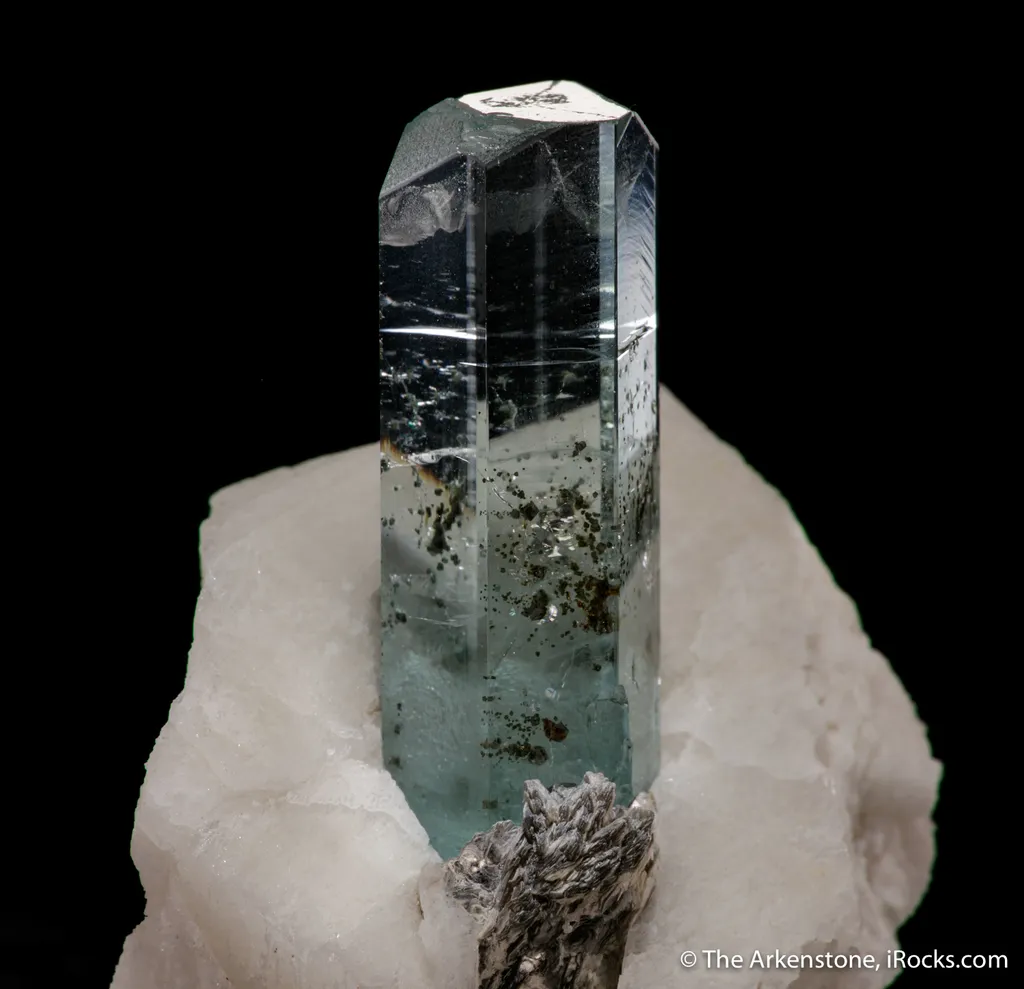Beryl var. Aquamarine with Feldspar image