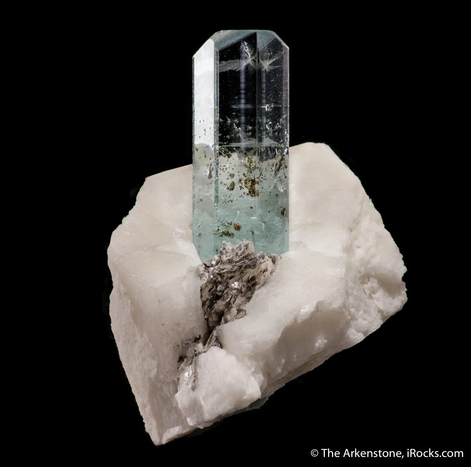 Beryl var. Aquamarine with Feldspar - image 5
