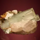 Beryl var. Aquamarine with Fluorapatite - image 4