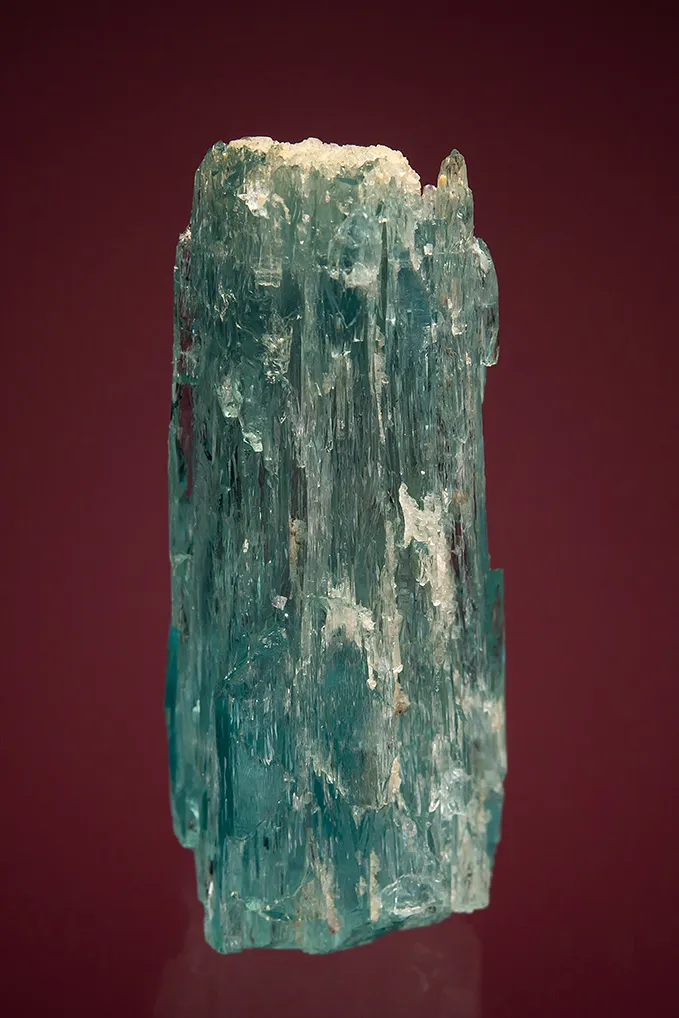 Beryl var. Aquamarine with Fluorite and Bertrandite image